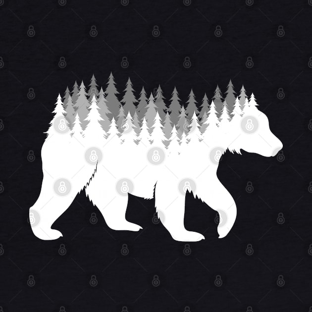 Grizzly bear forest by Brutusals.Design